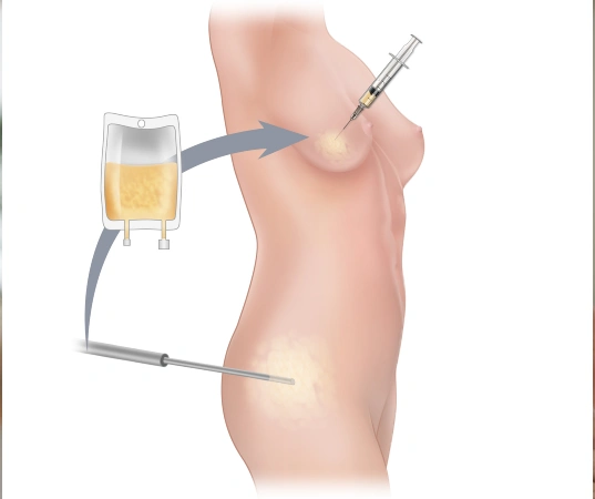 Breast fat grafting procedure