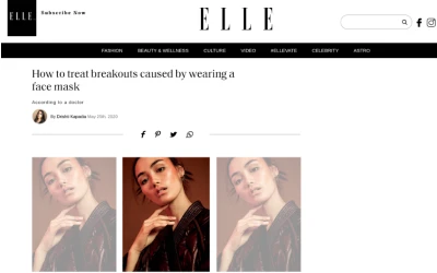 ELLE Health: Expert Tips on Treating Face Mask Breakouts