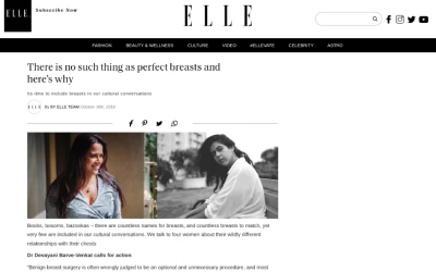 ELLE: There Is No Such Thing as Perfect Breasts – Here’s Why