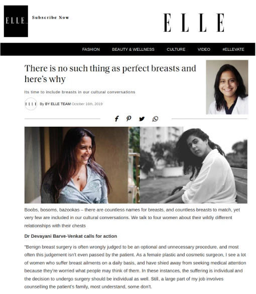 There is no such thing as perfect breasts and here's why