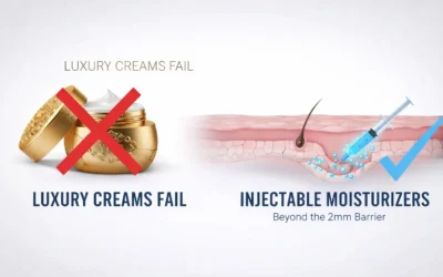 Beyond the 2mm Barrier: Why Luxury Creams Fail and the Science of Injectable Moisturizers