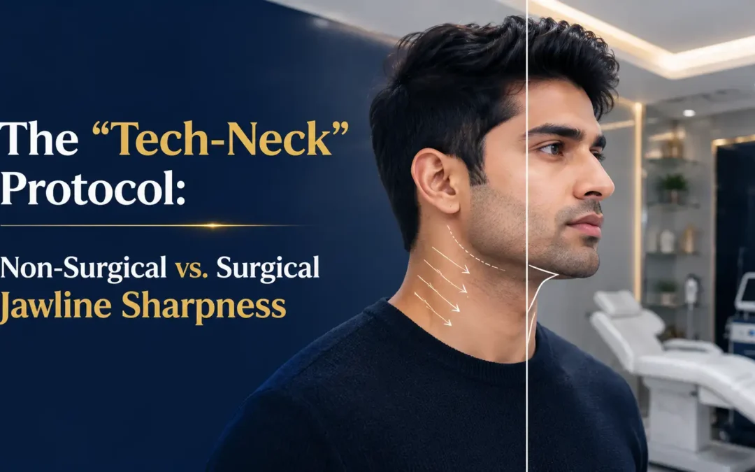 The “Tech-Neck” Protocol: Non-Surgical vs. Surgical Jawline Sharpness
